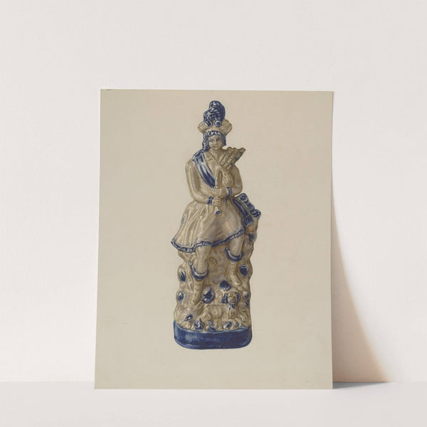 Statuette by Yolande Delasser