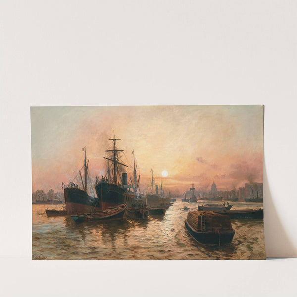 Steamboats in the Harbour of London by Charles John de Lacy