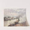 Steamboats in the Port of Rouen (1896) by Camille Pissarro