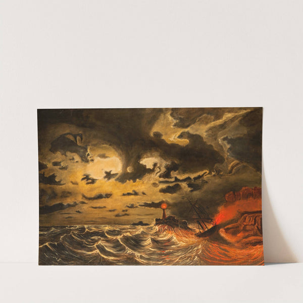 Steamer in Flames by Marcus Larson