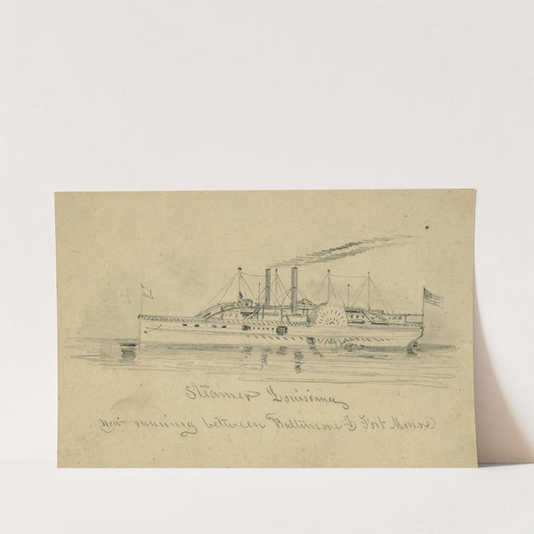 Steamer Louisiana now running between Baltimore & Fort Monroe by Alfred Rudolph Waud