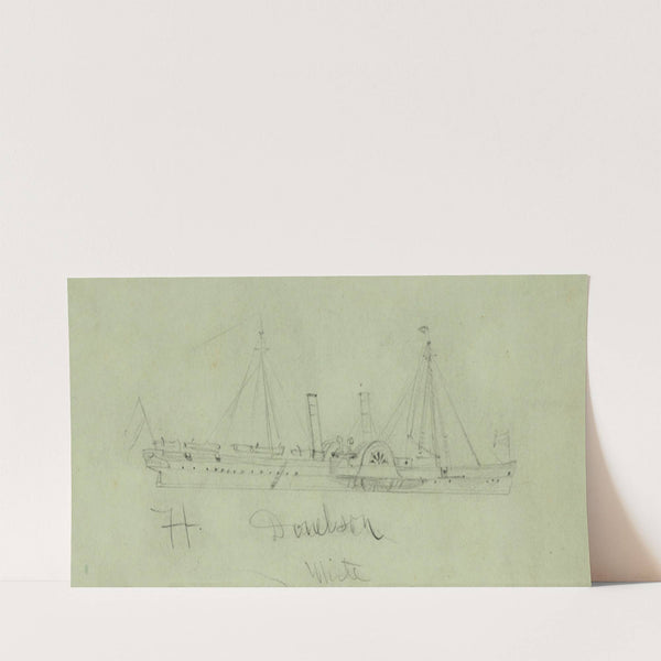 Steamship Ft. Donelson (1864) by Alfred Rudolph Waud