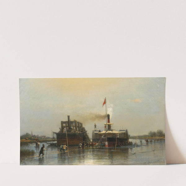 Steamship On The Don by Alexey Petrovich Bogolyubov