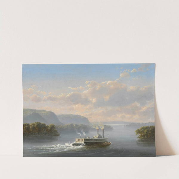 Steamwheeler on the Upper Mississippi by Ferdinand Richardt