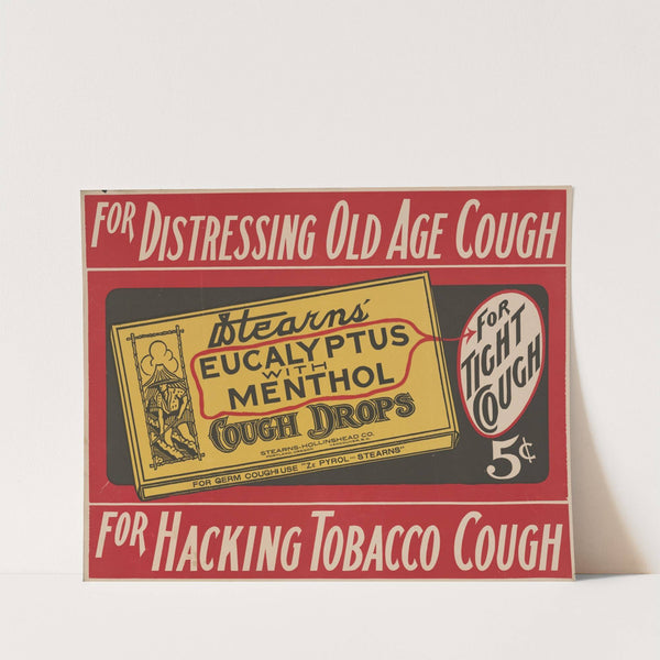 Stearns' eucalyptus with menthol cough drops by Stearns-Hollinshead Co.