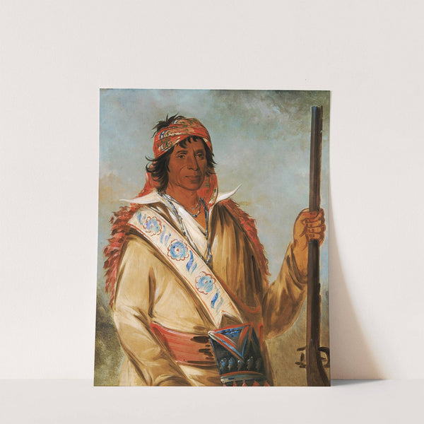Steeh-Tcha-Kó-Me-Co, Great King (Called Ben Perryman), a Chief by George Catlin