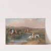 Steeplechasing; The Brook (1869) by William Shayer
