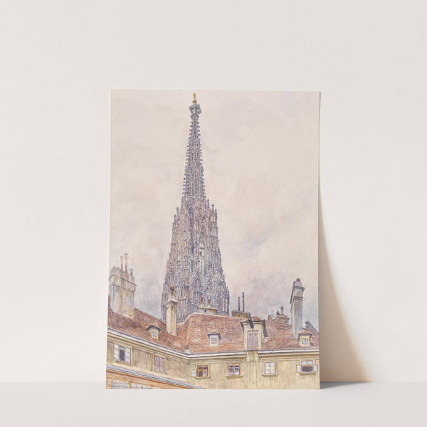 Stefansturm vom Deutschordenshaus by Carl Müller