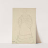 Stehend Etwas Nach Links, Die Hände Ineinandergelegt (Standing Figure Facing Slightly To The Left, Hands Folded) by Gustav Klimt