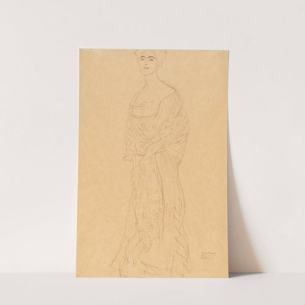 Stehend von vorne mit kleiner Wendung nach links (Margaret Stonborough-Wittgenstein) by Gustav Klimt