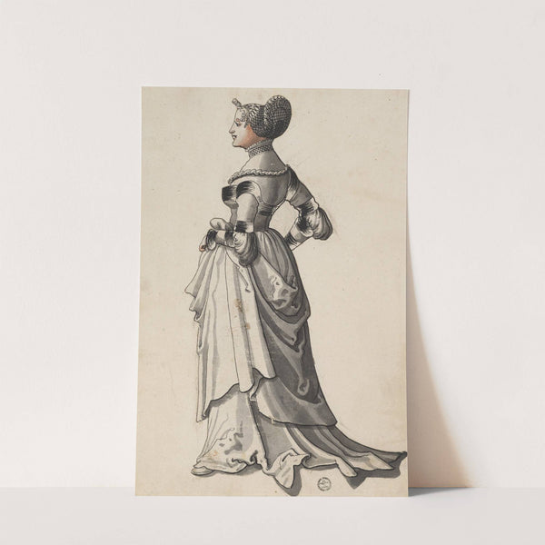 Stehende Dame im Profil by Carl Von Aegeri