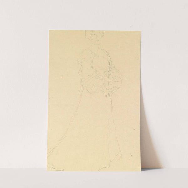 Stehende Dame nach rechts by Gustav Klimt
