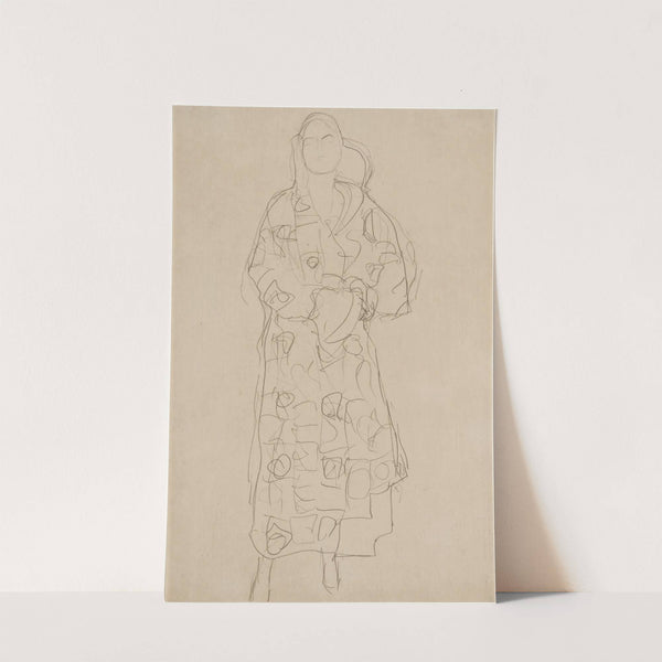 Stehende Figur im Verzierten Kleid (Standing Figure in Ornamented Gown) (1915-16) by Gustav Klimt