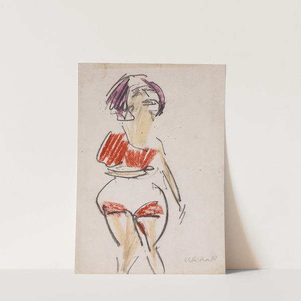 Stehende Frau (ca. 1909) by Ernst Ludwig Kirchner