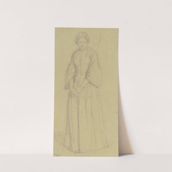 Stehende Frau (Studie zum 'Tetzel') by Julius Hamel
