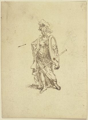 Stehende Kriegerin