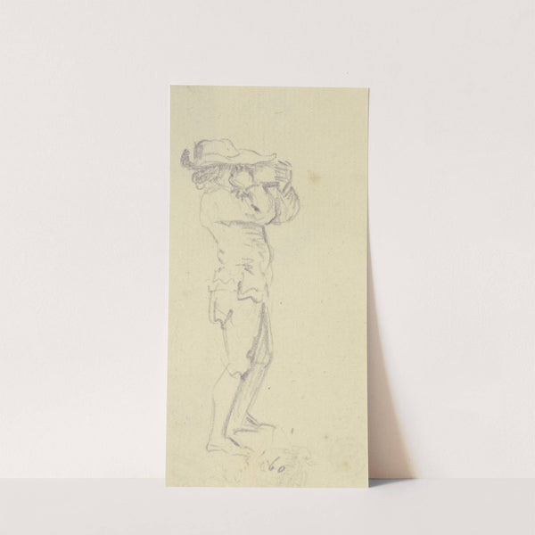 Stehender Bauer im Profil nach rechts (1760) by Daniel Nikolaus Chodowiecki