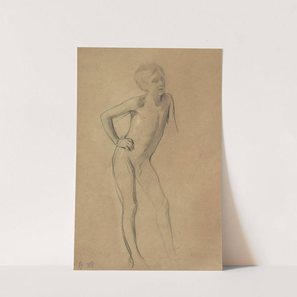 Stehender Knabenakt by Gustav Klimt