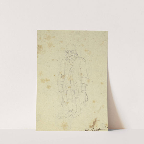 Stehender Mann mit Mütze, fast von vorne gesehen, leicht nach links gewandt by Daniel Nikolaus Chodowiecki