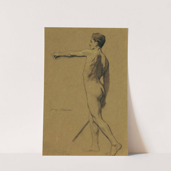 Stehender männlicher Akt by Josef Wawra