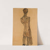 Stehender Männlicher Rückenakt (Standing Male Nude, Back View) (1910) by Egon Schiele