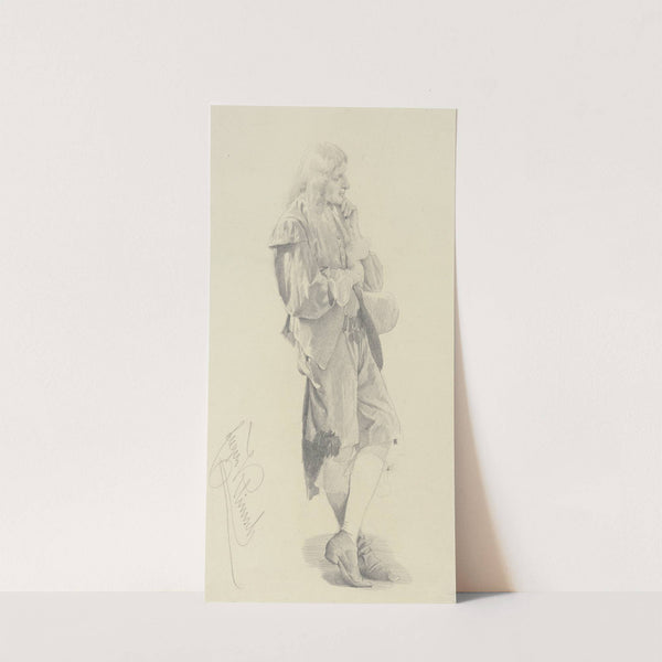 Stehender niederländischer Bürger des mittleren 17. Jahrhunderts by Eugen Klimsch