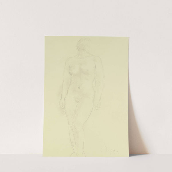 Stehender weiblicher Akt in Vorderansicht by Charles Despiau