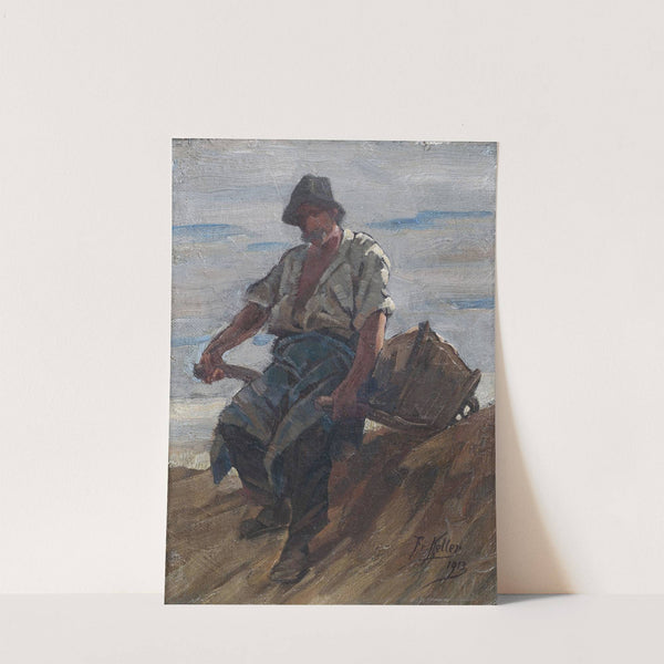 Steinbrecher mit Schubkarre by Friedrich von Keller