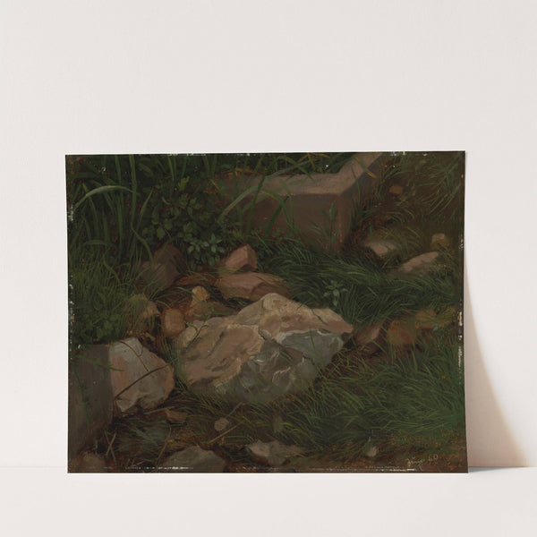 Steine im Gras (1860) by Hans Thoma