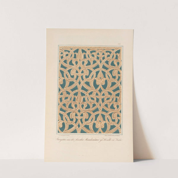 Steingitter aus der Moschee Mamhammed ge Woalli zu Kairo (1842) by Friedrich Maximilian Hessemer