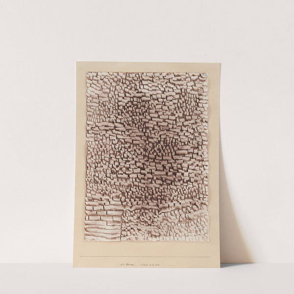 Steinwüste (Stone Desert) by Paul Klee