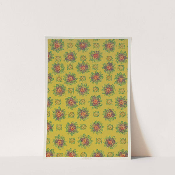 Stempeldruckpapier (Blütendekor) (1900) by Margarethe Preuss