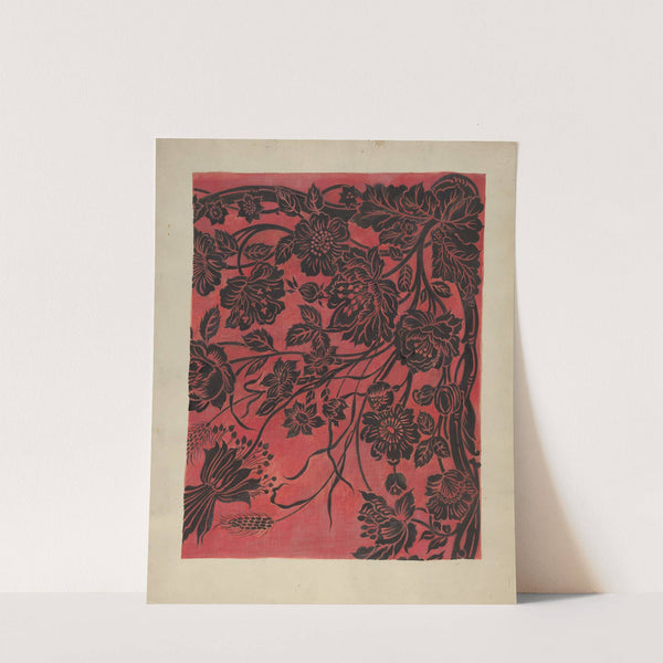 Stenciled Table Cover by Marie Alain