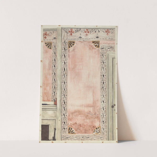 Stencilled Wall by Mildred E. Bent