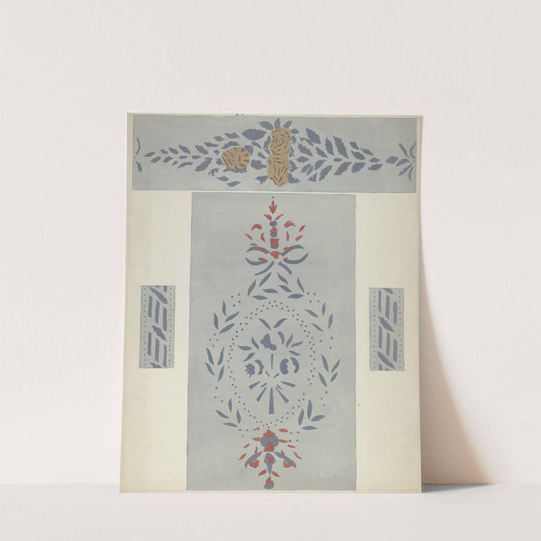 Stencilled Wall (Detail) by Alvin M. Gully