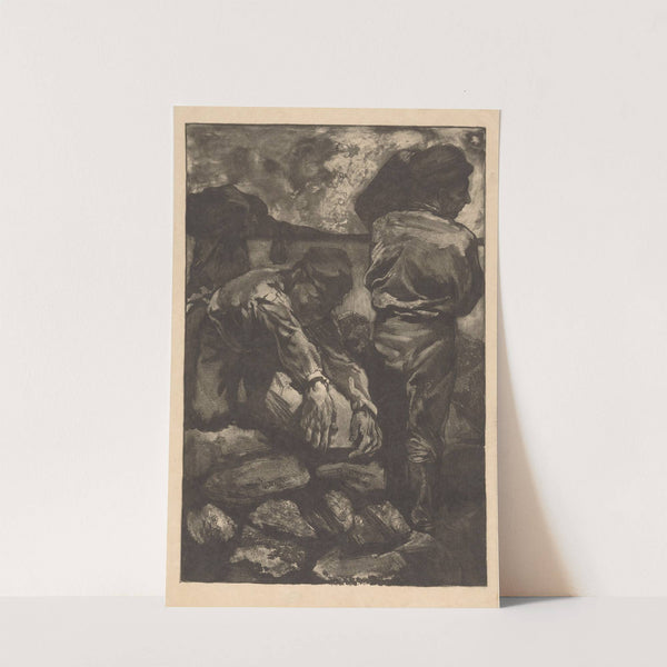 Stenen sjouwende arbeiders (1881-1907) by Johannes Josephus Aarts