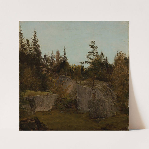 Stenstudie. Bjelland, Mandal (1862) by Amaldus Nielsen