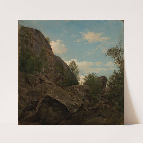 Stenstudie. Frøisland, Mandal (1863) by Amaldus Nielsen