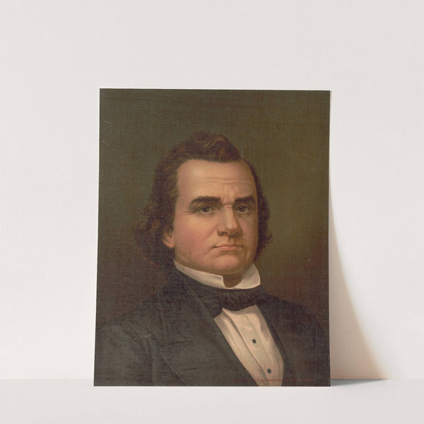 Stephen A. Douglas, bust portrait, facing front (1877) by Strobridge & Co. Lith.