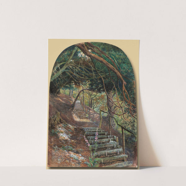 Steps in a Garden (1860) by William Henry Millais