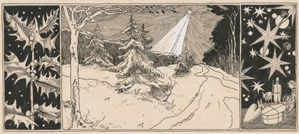 Ster schijnt op een winterlandschap (in or before 1893)
