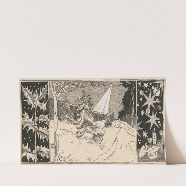 Ster schijnt op een winterlandschap (in or before 1893) by Willem Wenckebach