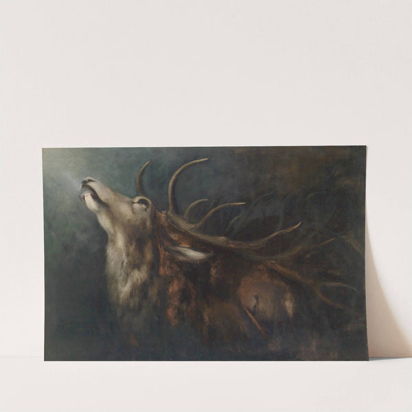 Sterbender Hirsch by Karl Wilhelm Diefenbach