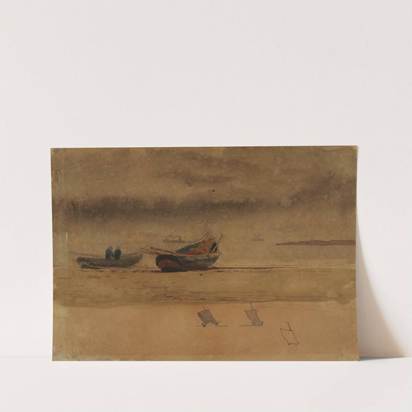 Stern View of Two Rowboats, England by Winslow Homer