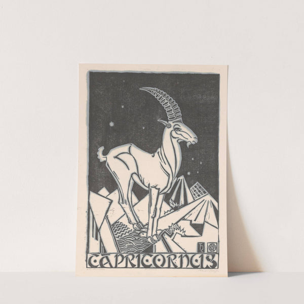 Sterrenbeeld steenbok (1880 - 1946) by Henri van der Stok