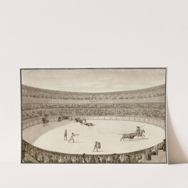 Stieregevecht in een arena by Otto Howen