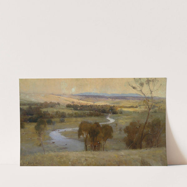 ‘Still glides the stream, and shall for ever glide’ (1890) by Arthur Streeton