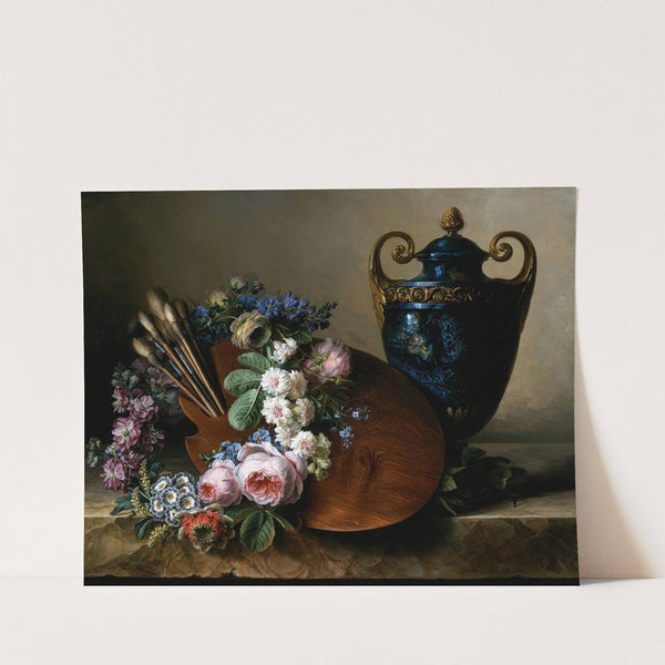 Still life. An Homage to Van Spaendonck by Charlotte Eustace Sophie de Fuligny-Damas