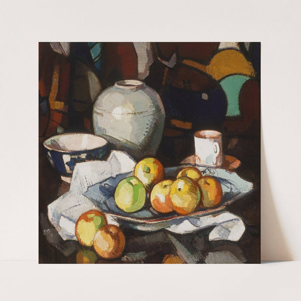 Still life; Apples and jar (circa 1912-1916) by Samuel John Peploe