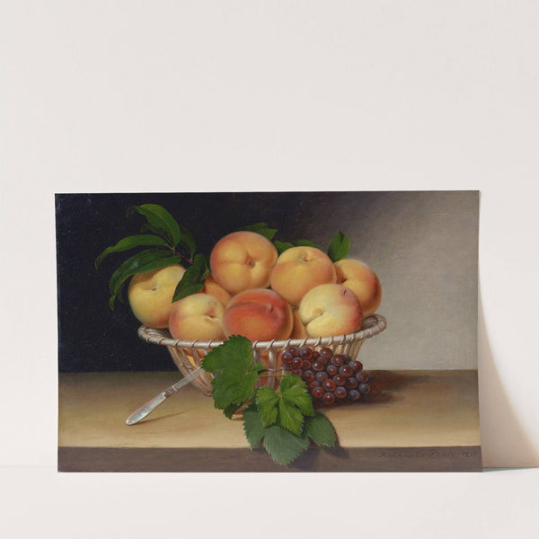 Still Life, Basket of Peaches by Raphaelle Peale